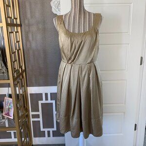 Banana Republic Champagne Silk Dress